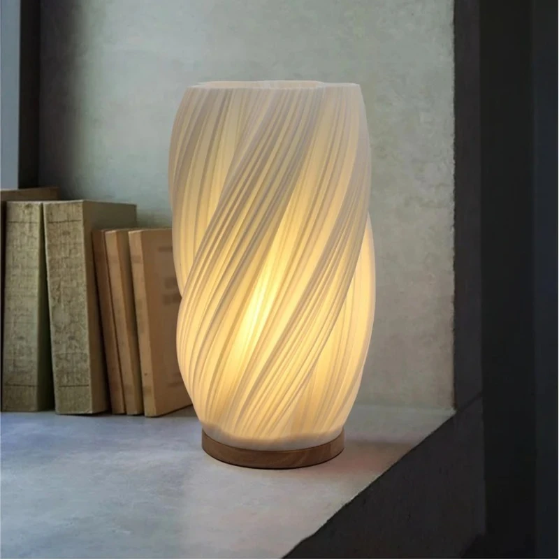 Desk Setup White - Lampa biurkowa 3D w stylu francuskim,