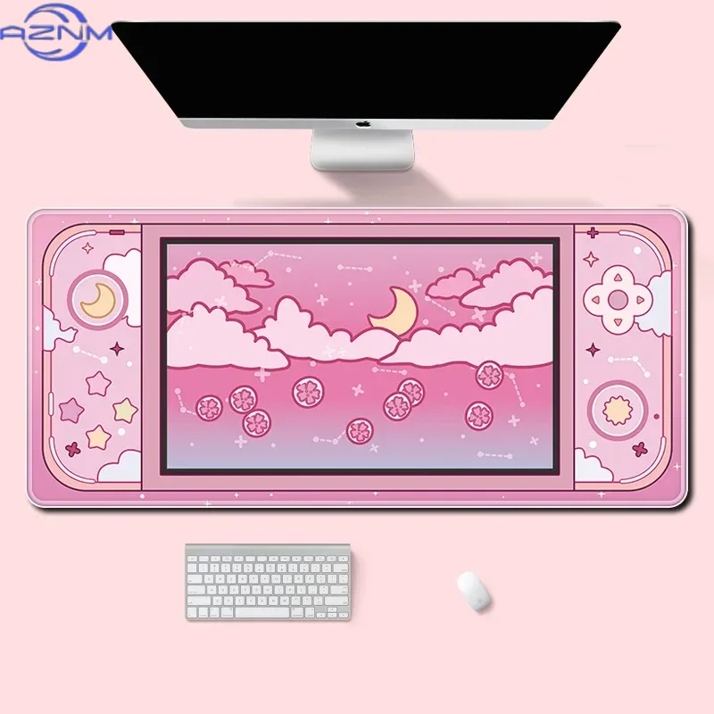 Desk Setup Accessories Aesthetic - Podkładka na biurko z motywem księżyca