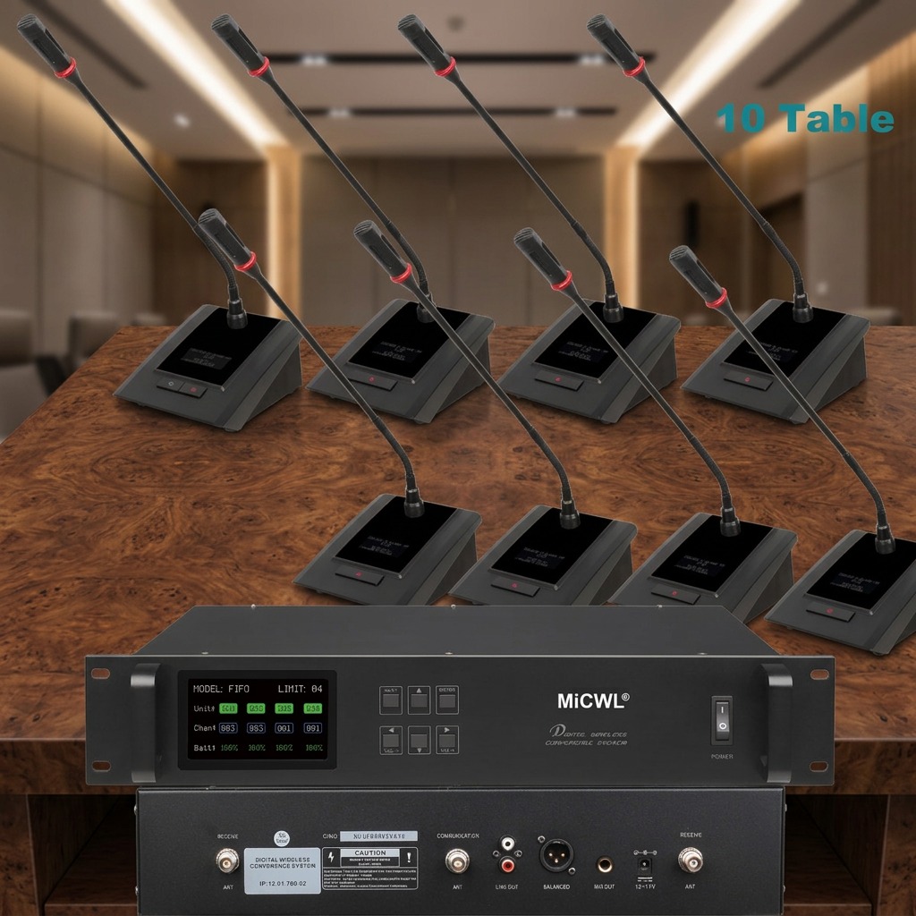 Desk Setup Kit - Cyfrowy bezprzewodowy system mikrofonów konferencyjnych MiCWL