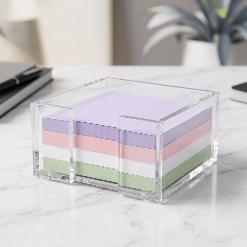 Sticky Memo Holder - Przezroczysty uchwyt na karteczki samoprzylepne, wielofunkcyjny,