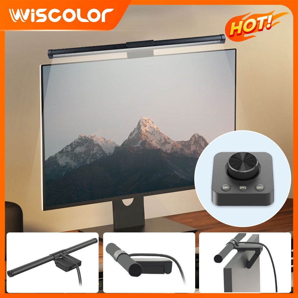Desk Setup Pc - Dekoracja monitora z listwą świetlną RGB,