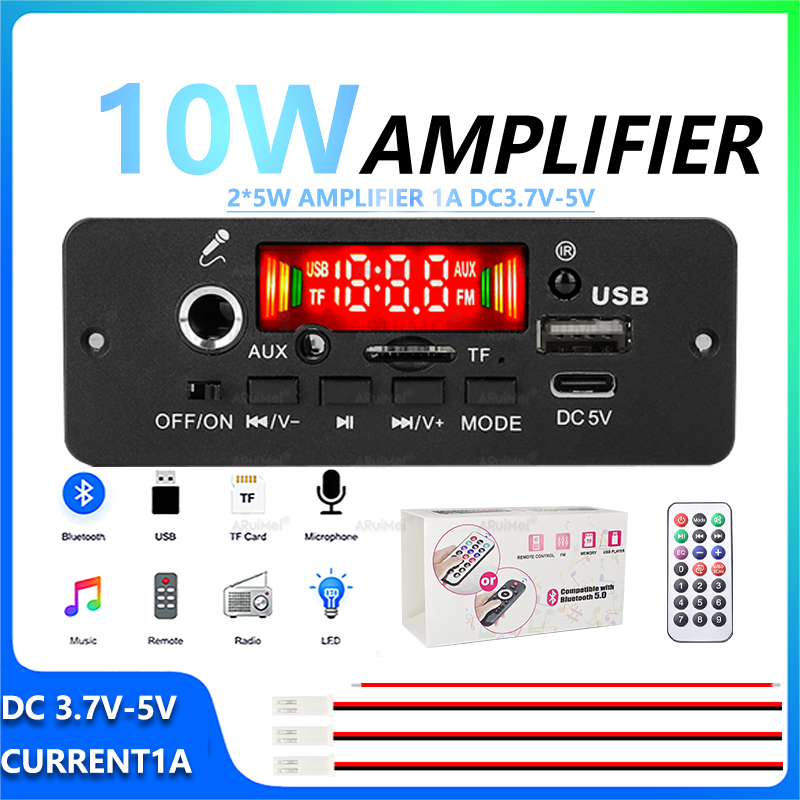 Desk Setup Kit - Kompletny zestaw wzmacniacza Bluetooth 5.0 o