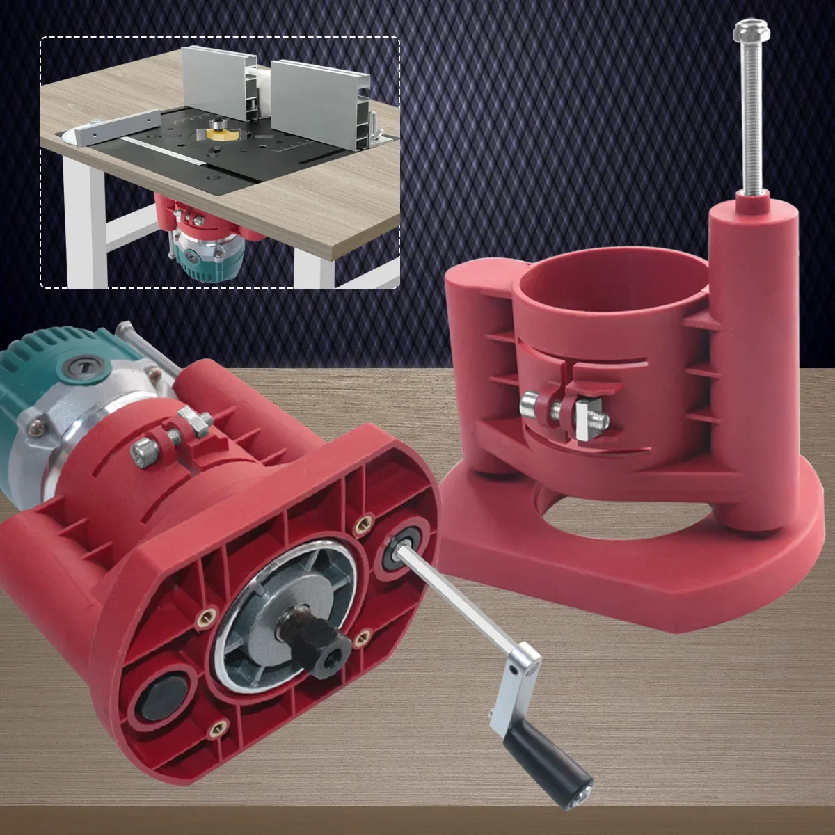 Desk Setup Pegboard - Precyzyjny podnośnik routera - System podnoszenia
