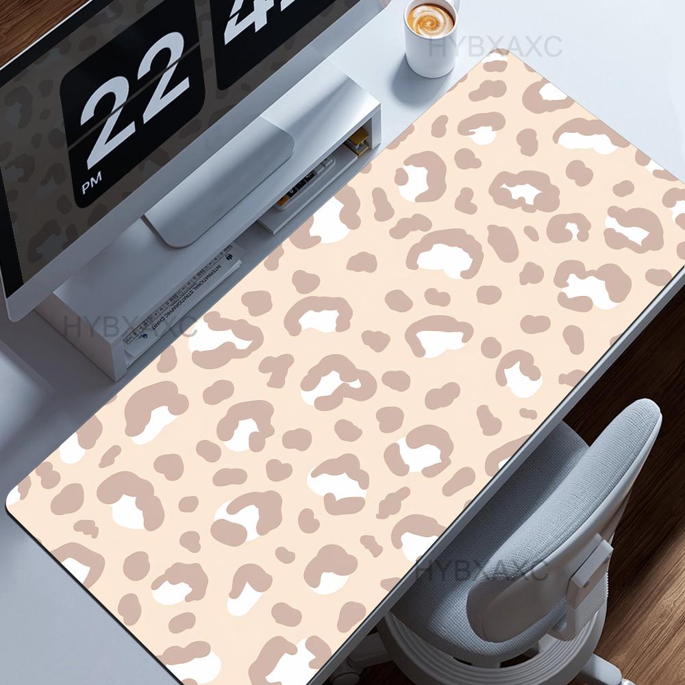 Desk Setup Beige - Podkładka pod klawiaturę i mysz XXL