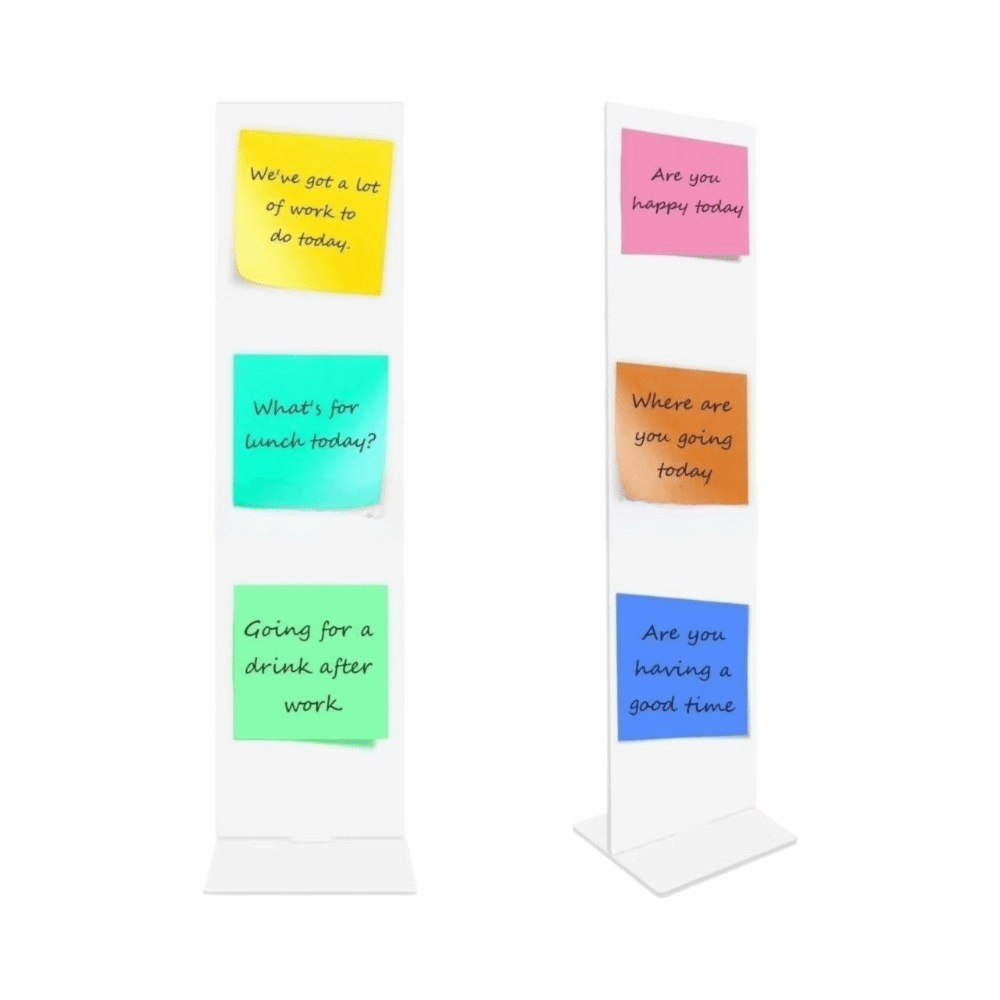 Sticky Memo Holder - Akrylowa tablica na notatki, przezroczysty, odłączany