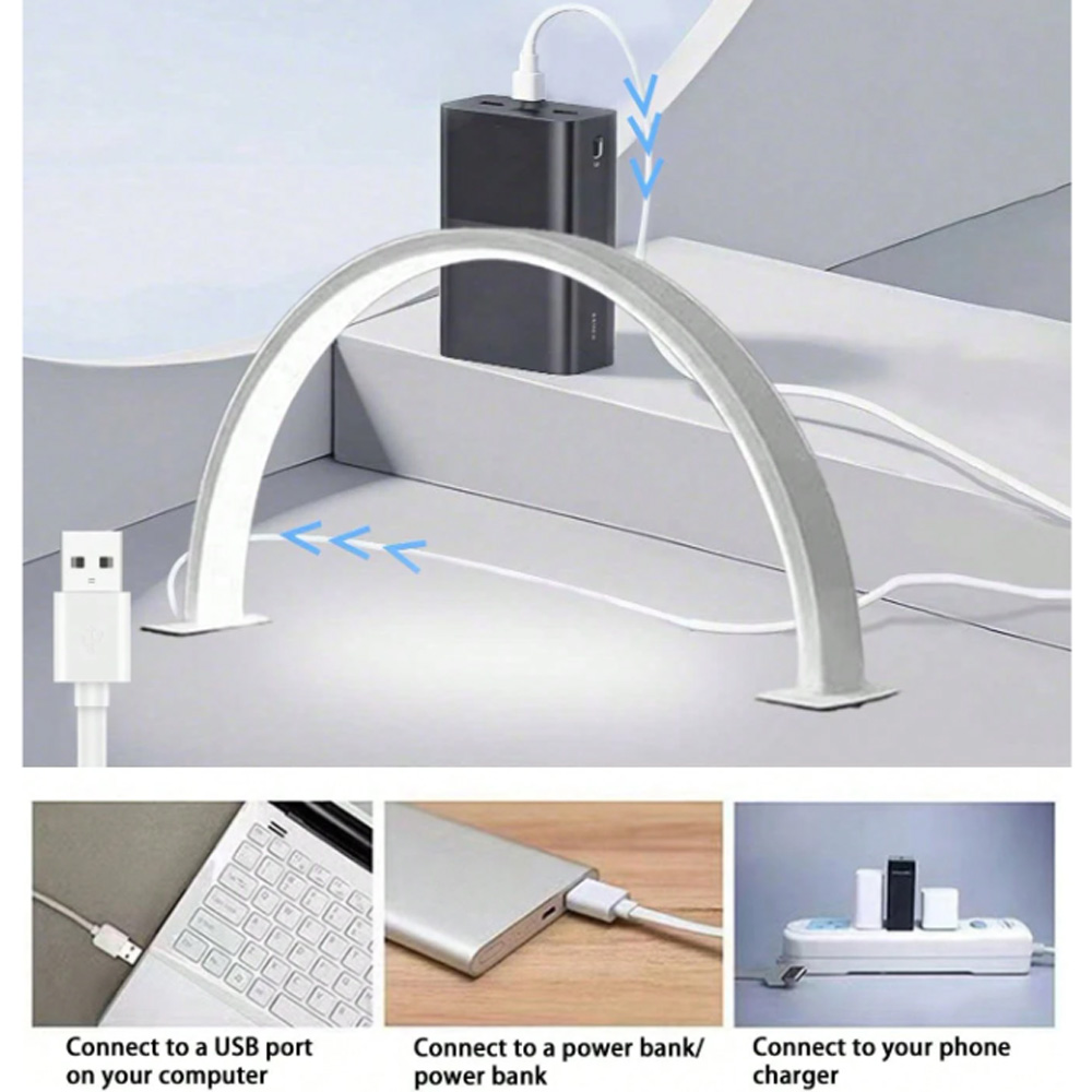 Desk Setup Light - Lampa do paznokci 40/66CM, lampa stołowa