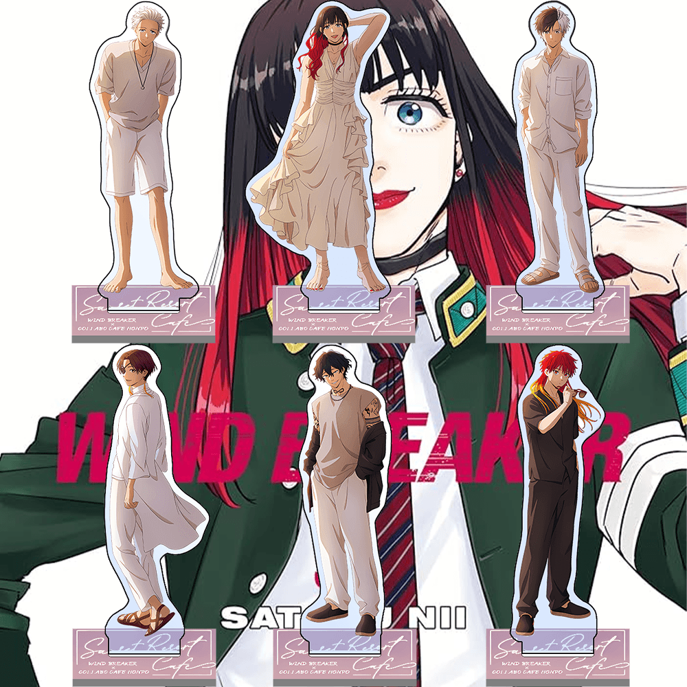 Desk Setup White - WIND BREAKER Umemiya Hajime 15cm Akrylowy