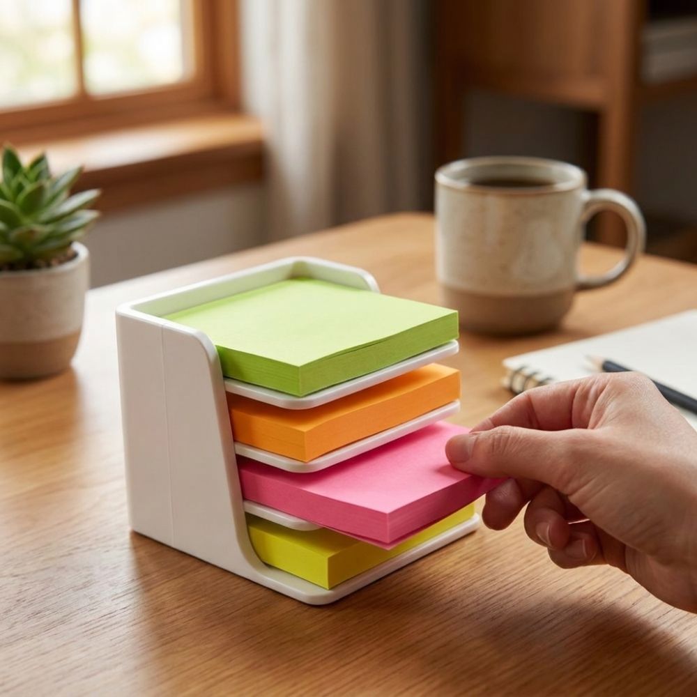 Sticky Memo Holder - Wielofunkcyjny, składany uchwyt na karteczki samoprzylepne