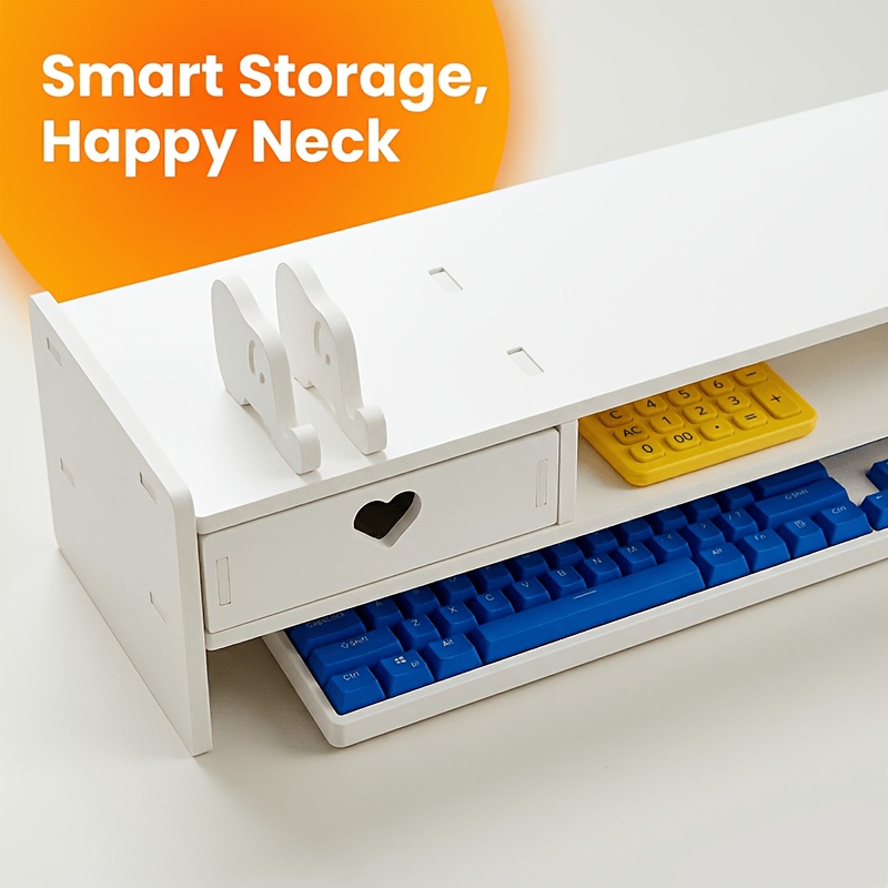 Minimalistyczna biała podstawk – Desk Setup White recenzja i cena