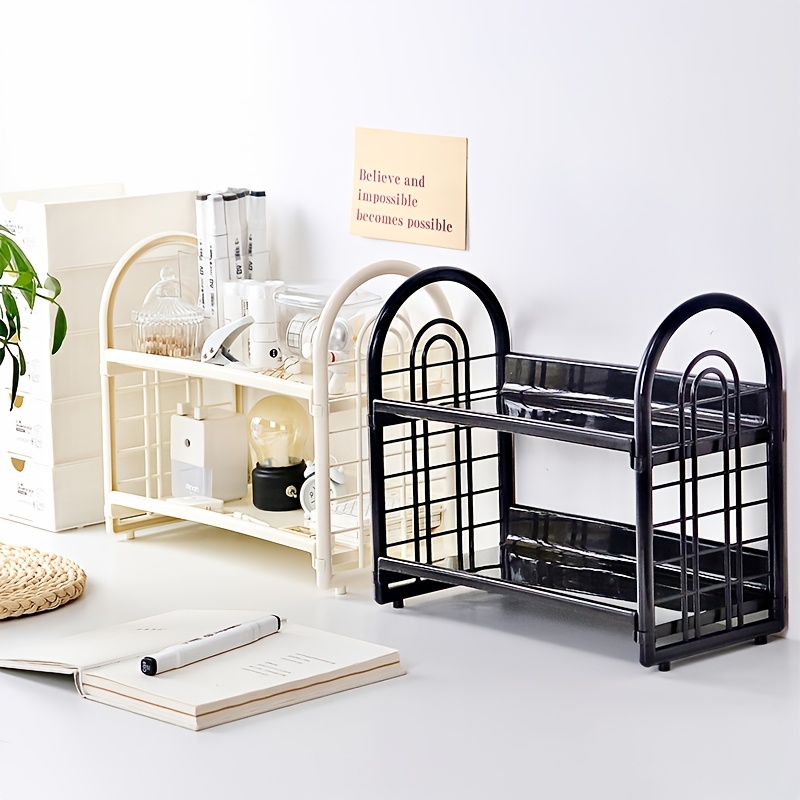 1 szt. Dwupoziomowy, wielofunk – Desk Setup Shelf recenzja i cena