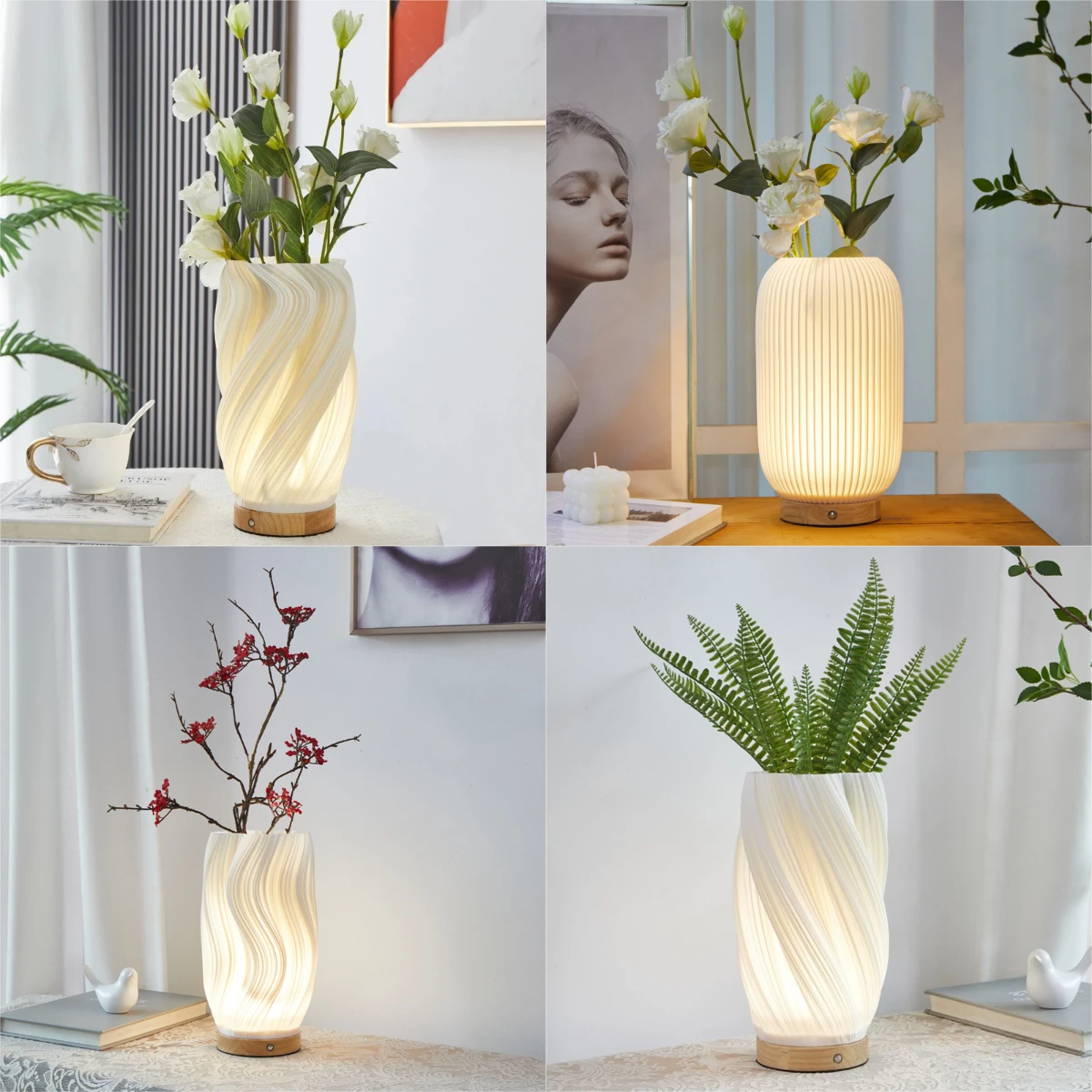 Lampa biurkowa 3D w stylu fran – Desk Setup White recenzja i cena