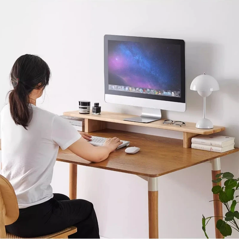 Drewniany stojak pod monitor d – Desk Setup Laptop And Monitor recenzja i cena