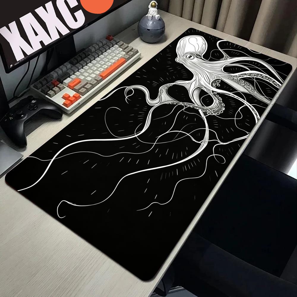 Podkładka pod mysz HYBXAXC Oct – Desk Setup Black And White recenzja i cena