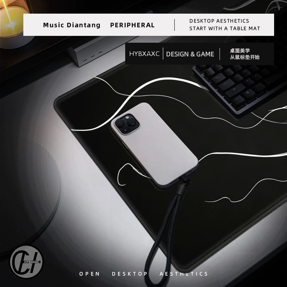 Podkładka pod mysz HYBXAXC Oct – Desk Setup Black And White recenzja i cena