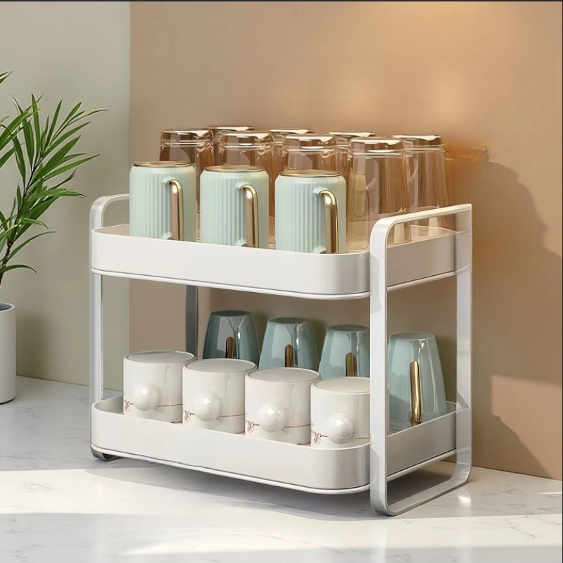 Dwupoziomowy organizer na kubk – Desk Setup Shelf recenzja i cena