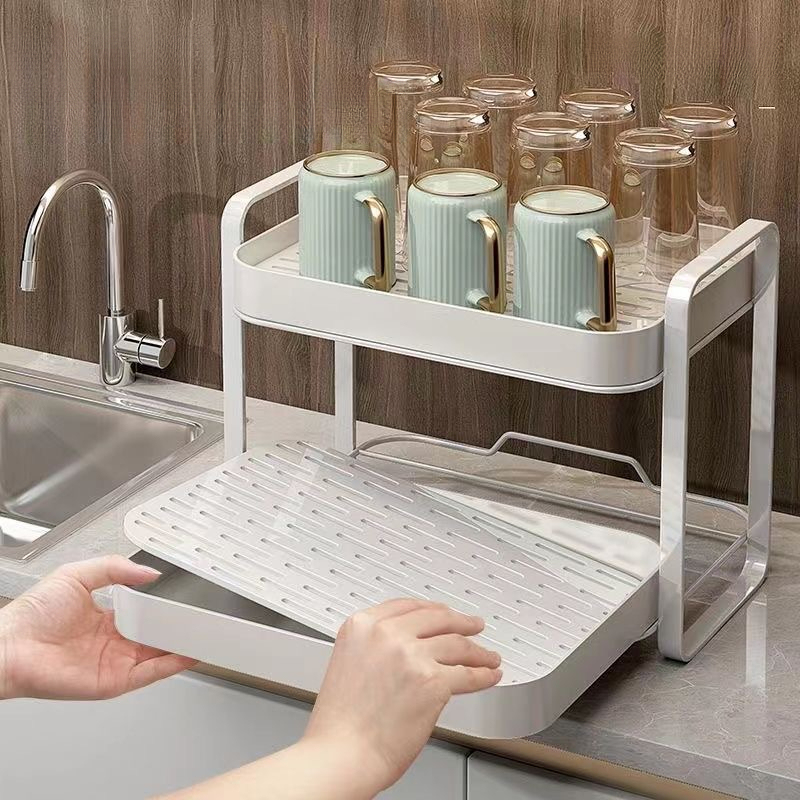 Dwupoziomowy organizer na kubk – Desk Setup Shelf recenzja i cena