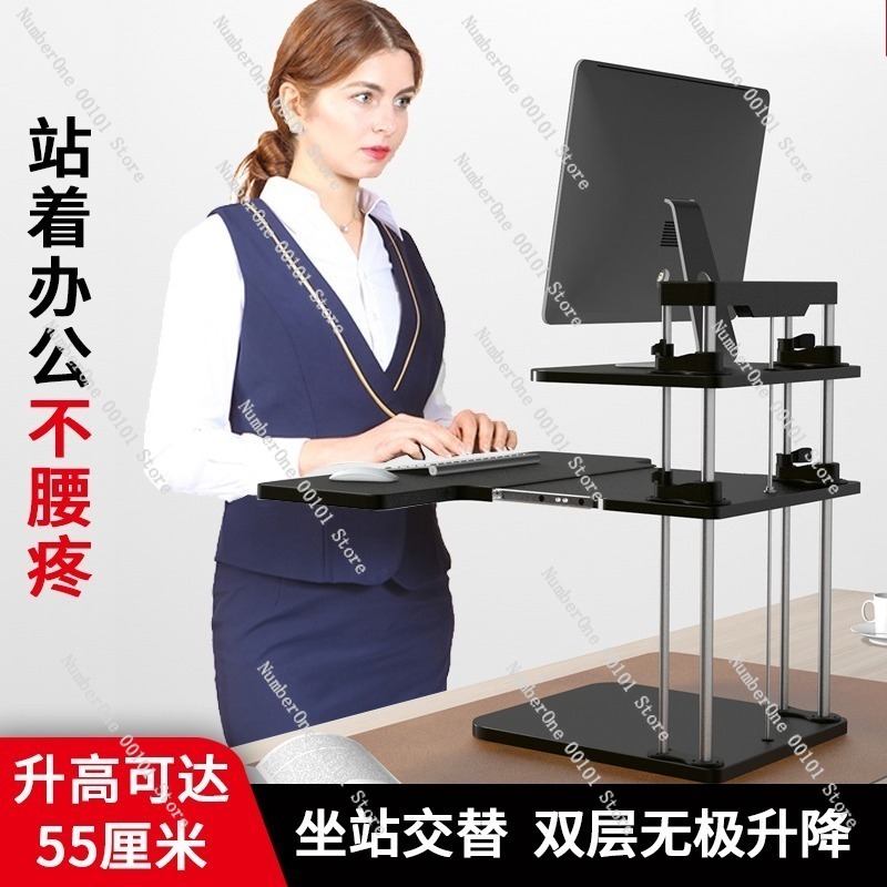 Konwerter do biurka stojącego  – Desk Setup Laptop And Monitor recenzja i cena