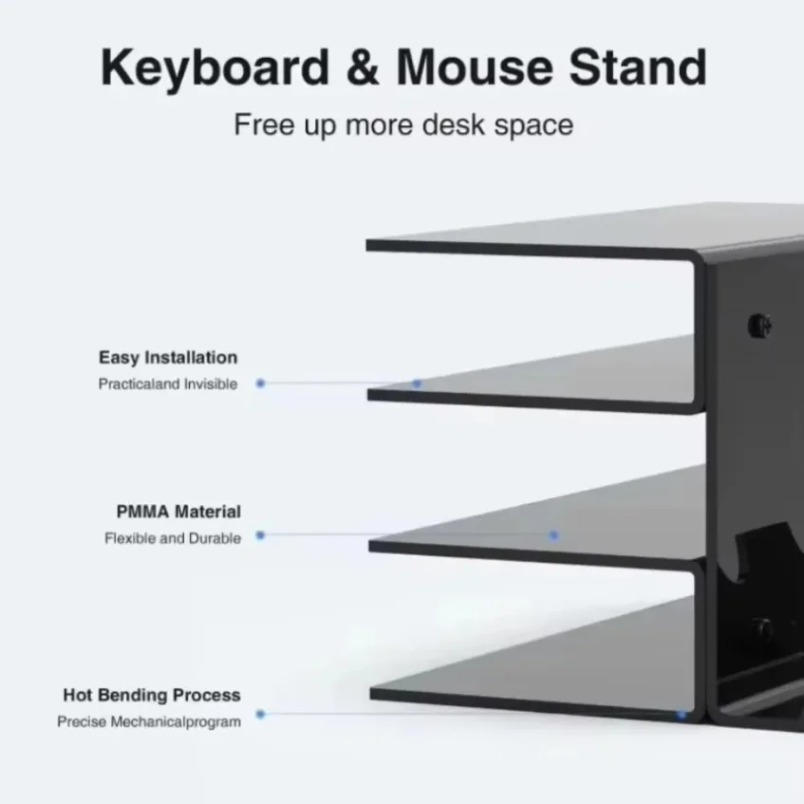 Stojak na klawiaturę, 3-poziom – Desk Setup Pegboard recenzja i cena