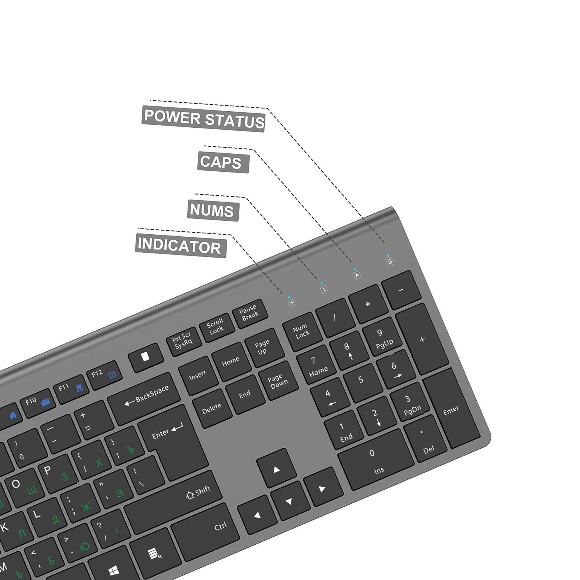 2.4G akumulatorowa bezprzewodo – Desk Setup Keyboard recenzja i cena