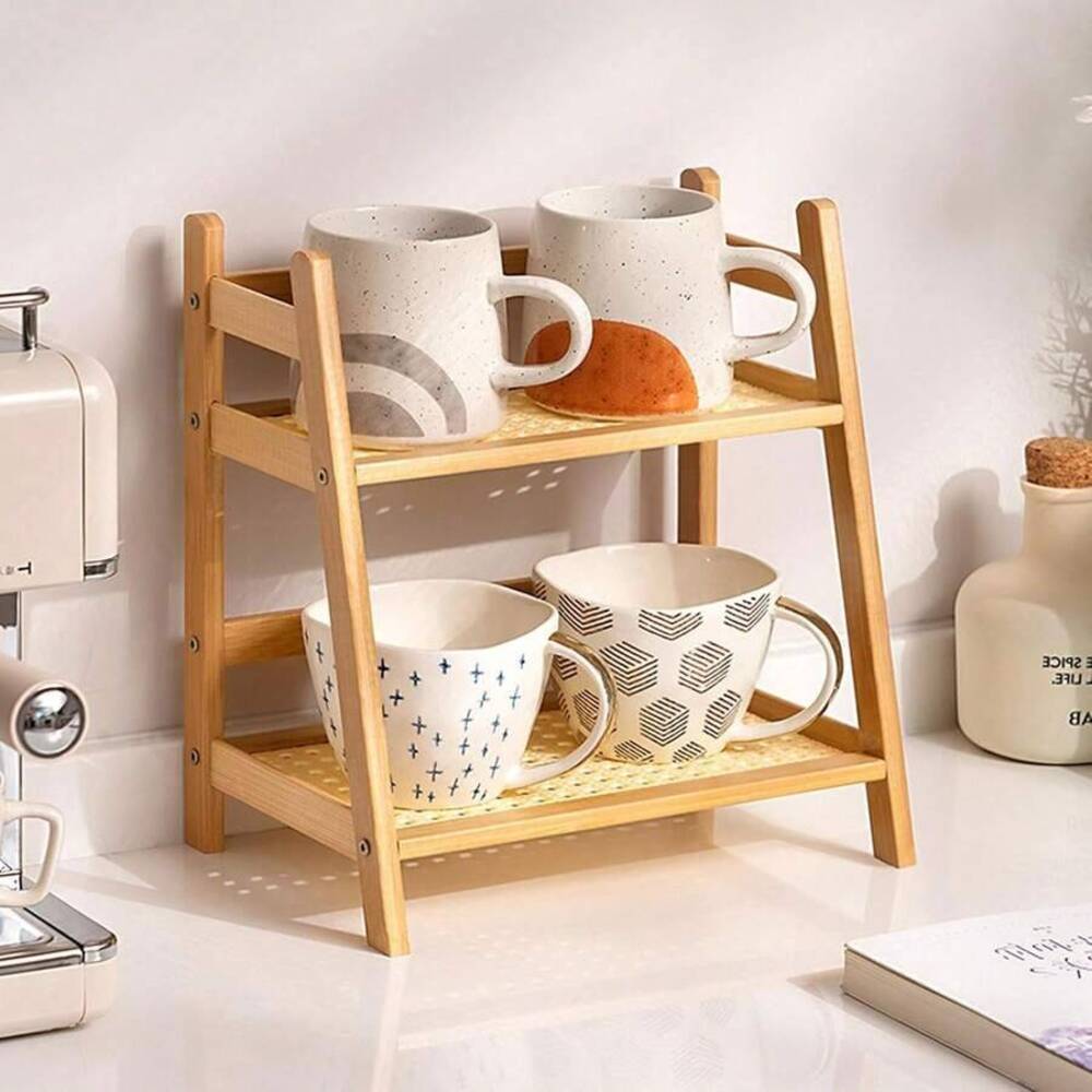 Dwupoziomowy bambusowy regał d – Desk Setup Shelf recenzja i cena