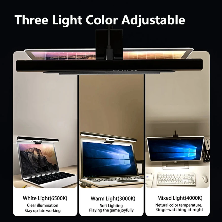 Lampa LED na monitor 33cm 50cm – Desk Setup Pegboard recenzja i cena