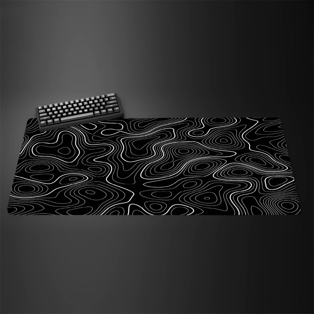 Duża podkładka pod mysz dla gr – Desk Setup Black And White recenzja i cena