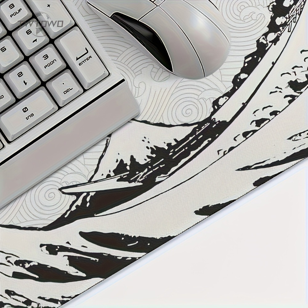 Czarno-biała mata na biurko Wa – Desk Setup Black And White recenzja i cena